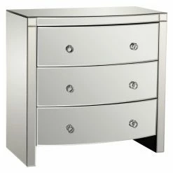 Cheap 🎁 Dimond Home Assembly Required Accent Cabinets & Decorative Chests ELK Lighting Bow Front 3 Drawer Decorative Chest 😀