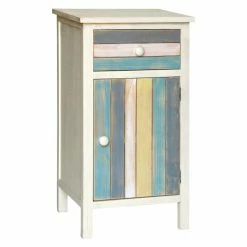 Best Sale ❤️ Fully Assembled Accent Cabinets & Decorative Chests Gallerie Decor Seaside One Door Cabinet With Single Drawer 🤩