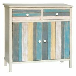 Best deal ⭐ Fully Assembled Accent Cabinets & Decorative Chests Gallerie Decor Seaside Two Door Cabinet With Two Drawers ❤️