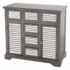 Promo 🔔 Fully Assembled Accent Cabinets & Decorative Chests Gallerie Decor Summit 6 Drawer Cabinet 🤩