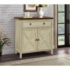 Flash Sale ✔️ Fully Assembled Accent Cabinets & Decorative Chests Gallerie Decor Framingham Farmhouse Cabinet 👏