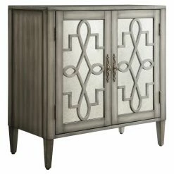 Budget ❤️ Assembly Required Accent Cabinets & Decorative Chests Chelsea Lane Mirrored Wine Cabinet 😍