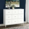Best deal 🎁 Assembly Required Accent Cabinets & Decorative Chests HomeFare White 9 Drawer Accent Chest ✔️