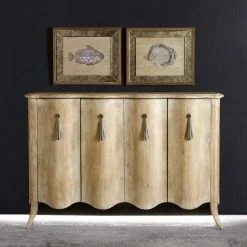 Buy 🔔 Assembly Required Accent Cabinets & Decorative Chests Hooker Furniture Melange Draped Credenza ✨