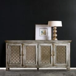 Outlet ⭐ Fully Assembled Accent Cabinets & Decorative Chests Hooker Furniture Melange Dorian Credenza 😍