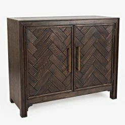 Top 10 🤩 Assembly Required Accent Cabinets & Decorative Chests Jofran Gramercy Dark Chevron 2 Door Accent Cabinet 🎉