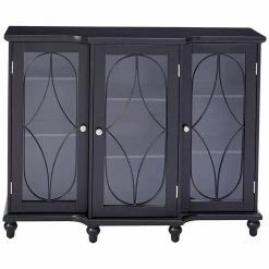 Best Sale ⌛ K&B Furniture Assembly Required Accent Cabinets & Decorative Chests K & B Furniture C1279 Console Table ❤️