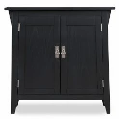 Best Pirce 😍 Assembly Required Accent Cabinets & Decorative Chests Leick Home Mission Foyer Cabinet/Hall Stand Console With Shelf, Slate Black 😍