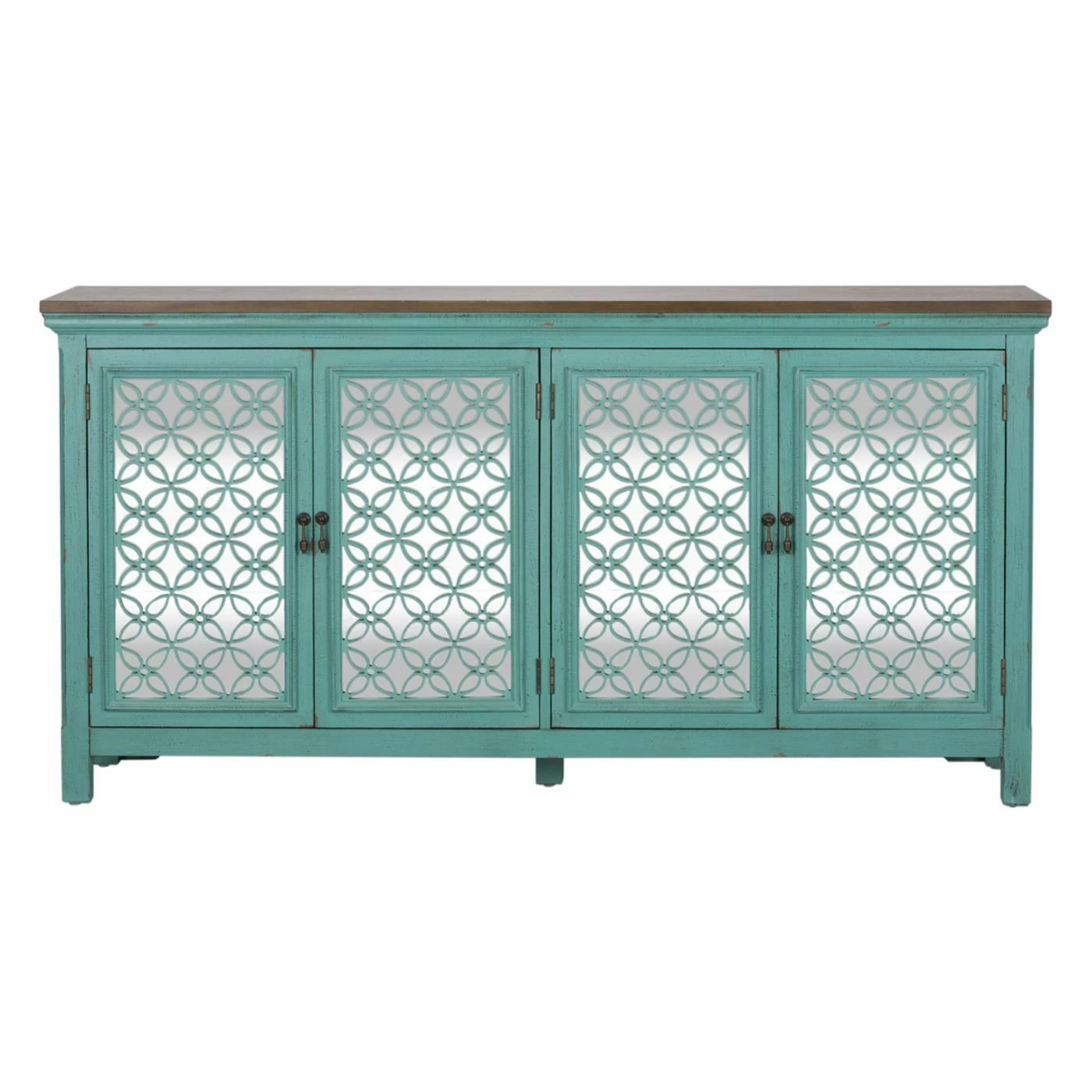 Coupon 𧨠Fully Assembled Accent Cabinets & Decorative Chests Liberty Furniture Industries Kensington 4 Door Accent Cabinet βοΈ