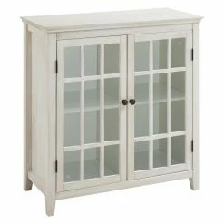 Buy 🧨 Assembly Required Accent Cabinets & Decorative Chests Linon Home Largo Double Door Cabinet 🔔