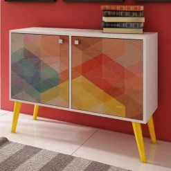 Cheap โญ Assembly Required Accent Cabinets & Decorative Chests Manhattan Comfort Avesta Double Side Decorative Chest Table 2.0 ๐ฏ