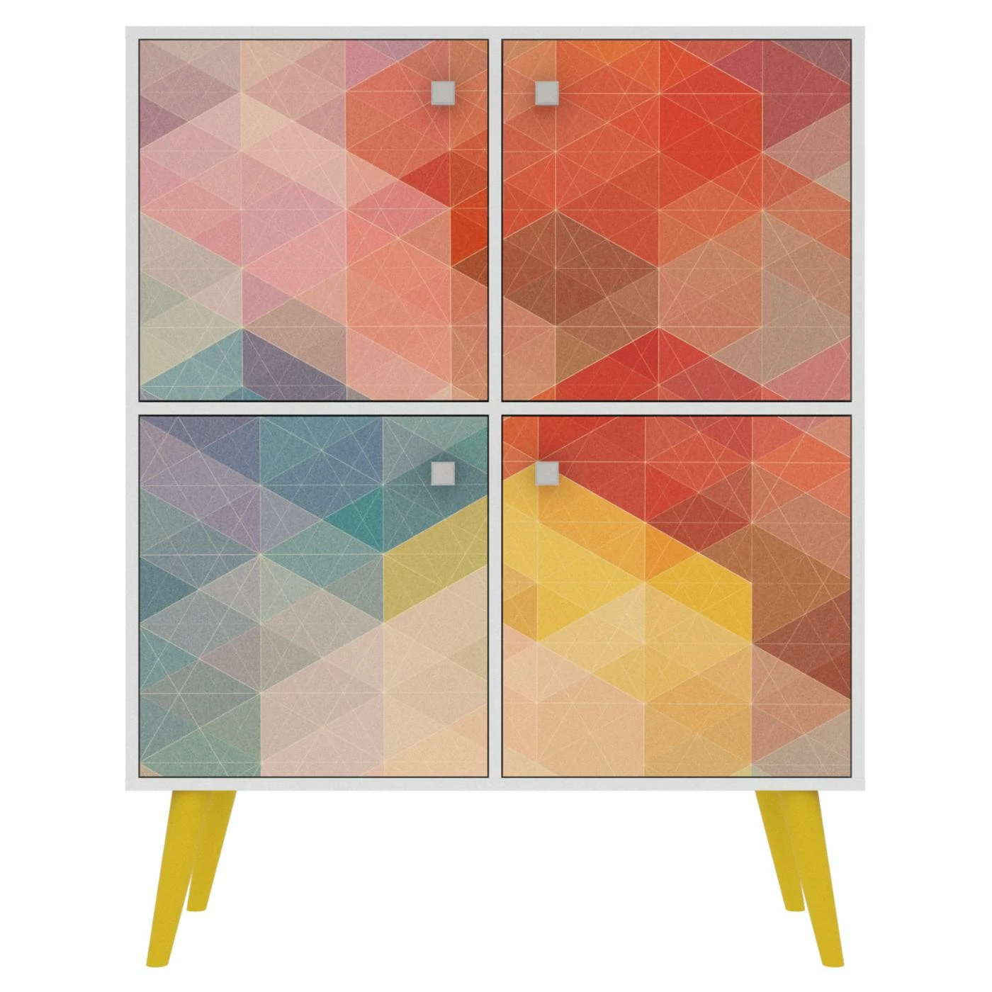 Outlet 👏 Assembly Required Accent Cabinets & Decorative Chests Manhattan Comfort Avesta Funky Colorful Double Cabinet 😉