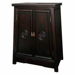 Deals 🤩 Fully Assembled Accent Cabinets & Decorative Chests Oriental Furniture Rosewood Long Life Cabinet ✔️