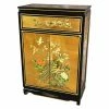 Outlet ✔️ Fully Assembled Accent Cabinets & Decorative Chests Oriental Furniture Gold Leaf Decorative Chest 🧨