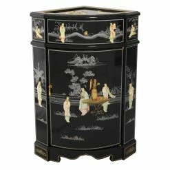 Outlet 👏 Fully Assembled Accent Cabinets & Decorative Chests Oriental Furniture Small Corner Cabinet 🎁