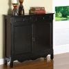 Cheapest 🔥 Fully Assembled Accent Cabinets & Decorative Chests Powell 2 Door Console - Black ⌛
