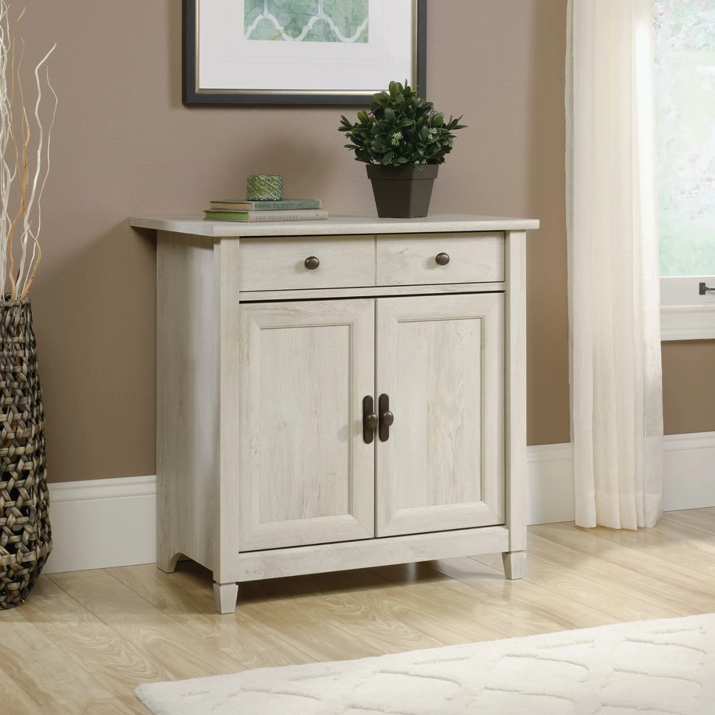 Coupon ๐ Assembly Required Accent Cabinets & Decorative Chests Sauder Edge Water Decorative Chest ๐