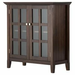Best Pirce 🤩 Assembly Required Accent Cabinets & Decorative Chests Brooklyn + Max Brunswick Pine Wood Storage Cabinet 😀