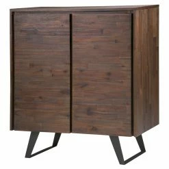 Brand new 🎁 Brooklyn & Max Assembly Required Accent Cabinets & Decorative Chests Brooklyn + Max Fulton Acacia Wood Storage Cabinet 😀