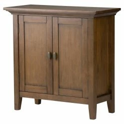 Hot Sale 🎉 Brooklyn & Max Assembly Required Accent Cabinets & Decorative Chests Brooklyn + Max Stanwick Solid Pine Wood 2 Door Storage Cabinet 🔥