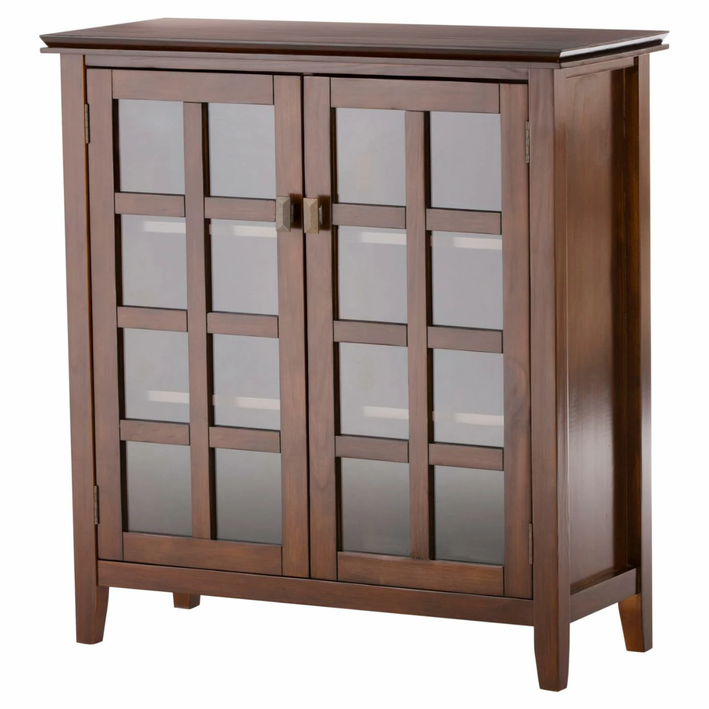 Best Sale π Brooklyn & Max Assembly Required Accent Cabinets & Decorative Chests Brooklyn + Max Holden Pine Wood Glass Door Storage Cabinet π§¨