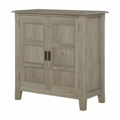 Best Sale 🥰 Brooklyn & Max Assembly Required Accent Cabinets & Decorative Chests Brooklyn + Max Berkshire Solid Wood 30 In. Traditional Low Storage Cabinet 🎁