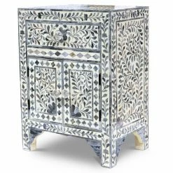Best deal 🎁 Assembly Required Accent Cabinets & Decorative Chests Steve Silver Co. Fowler Floral Accent Cabinet 🤩