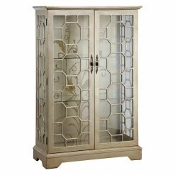 Discount 😀 Assembly Required Accent Cabinets & Decorative Chests Stein World Diana Two Door Display Cabinet ❤️