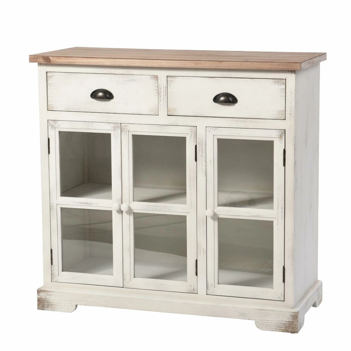 Buy π― Wood Accent Cabinets & Decorative Chests StyleCraft Shabby Chic 3 Door 2 Drawer Window Pane Accent Cabinet π₯°
