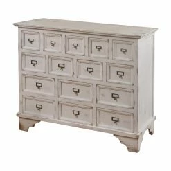 Cheapest 😍 Assembly Required Accent Cabinets & Decorative Chests StyleCraft Shabby Chic 15 Drawer Apothecary Accent Cabinet 🧨