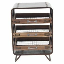 New 🔔 Fully Assembled Accent Cabinets & Decorative Chests DecMode Traditional Wood Tray Chest 👍