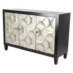 Top 10 ๐งจ Fully Assembled Accent Cabinets & Decorative Chests DecMode Modern Wood And Iron 3 Door Cabinet โจ