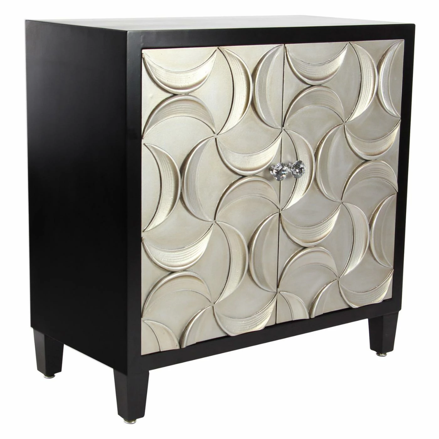 Hot Sale 𧨠Fully Assembled Accent Cabinets & Decorative Chests DecMode Modern Wood And Iron 2 Door Cabinet π