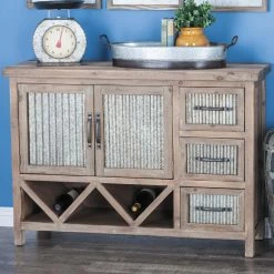 Wholesale 🛒 Fully Assembled Accent Cabinets & Decorative Chests DecMode Farmhouse Accent Cabinet 😍