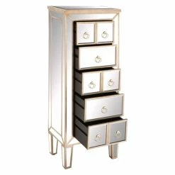 Promo 🌟 Assembly Required Accent Cabinets & Decorative Chests DecMode Mirrored Decorative Chest ⭐