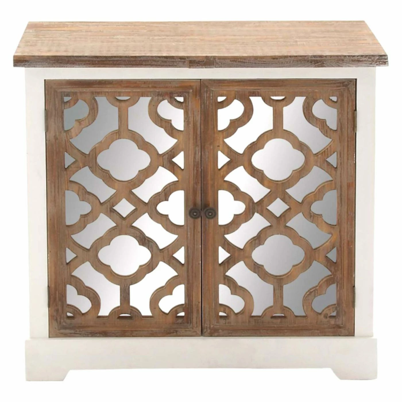 Budget β Assembly Required Accent Cabinets & Decorative Chests DecMode Wood Cabinet - White π