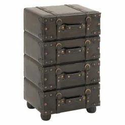 Buy 🔔 Wood Accent Cabinets & Decorative Chests DecMode 4 Drawer Decorative Chest 💯