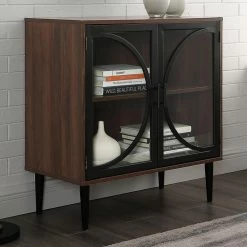 New ❤️ Assembly Required Accent Cabinets & Decorative Chests Manor Park Industrial Chic Mid-Century Accent Cabinet 🌟