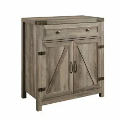 Wholesale 🎁 Assembly Required Accent Cabinets & Decorative Chests Manor Park Farmhouse Barn Door Accent Cabinet ✔️