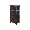 Best reviews of 😉 Assembly Required Accent Cabinets & Decorative Chests Winsome Omaha Storage Rack With 4 Foldable Baskets 💯