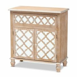 Outlet ✨ Baxon Studio Wood Accent Cabinets & Decorative Chests Baxton Studio Leah Storage Cabinet 🎁