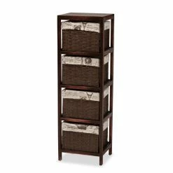 Cheapest 🎁 Baxon Studio Fully Assembled Accent Cabinets & Decorative Chests Baxton Studio Bosley Storage Unit 🛒