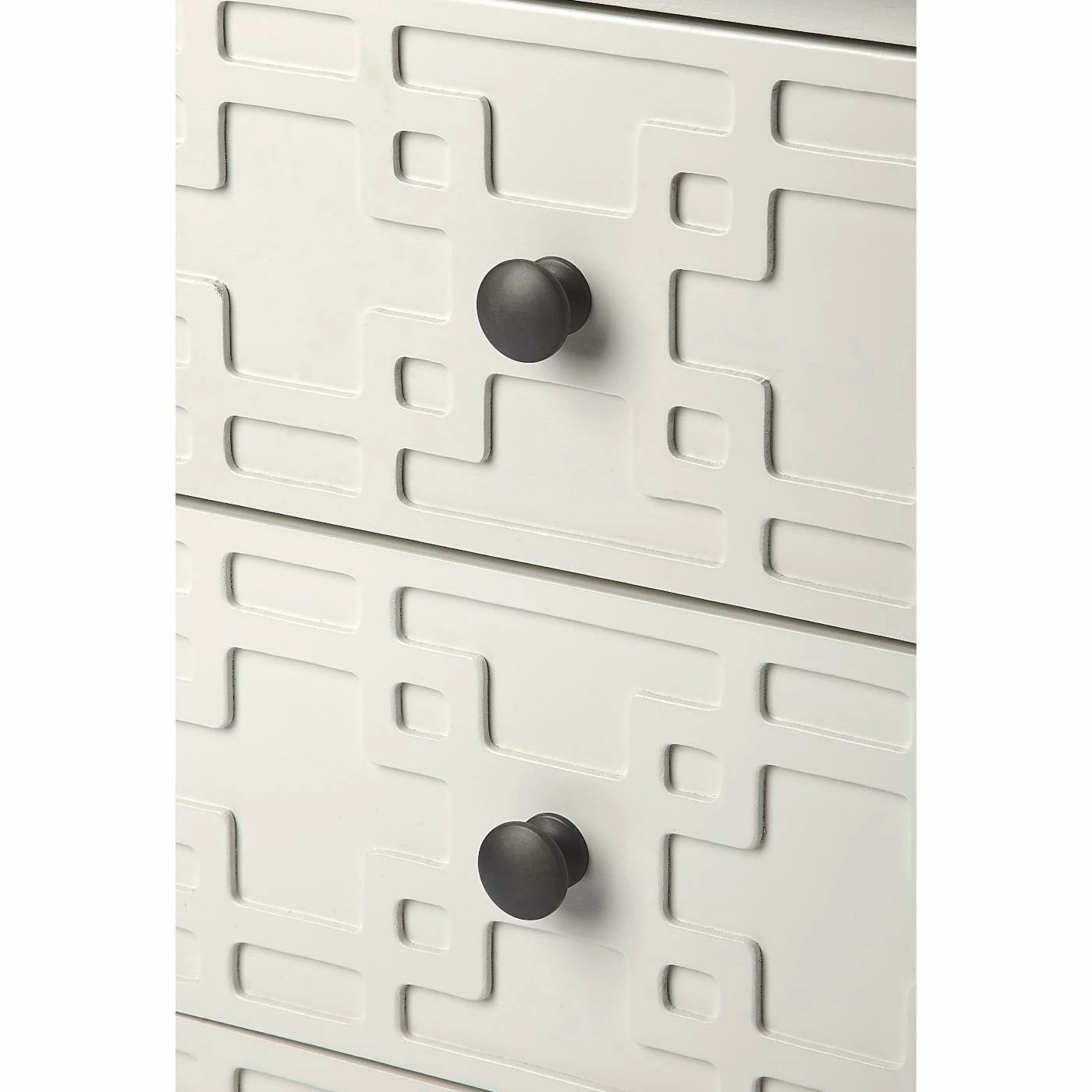 Best deal 🎁 Fully Assembled Accent Cabinets & Decorative Chests Butler Specialty Kinsley Glossy White 3-Drawer Accent Chest 👍 - Image 5