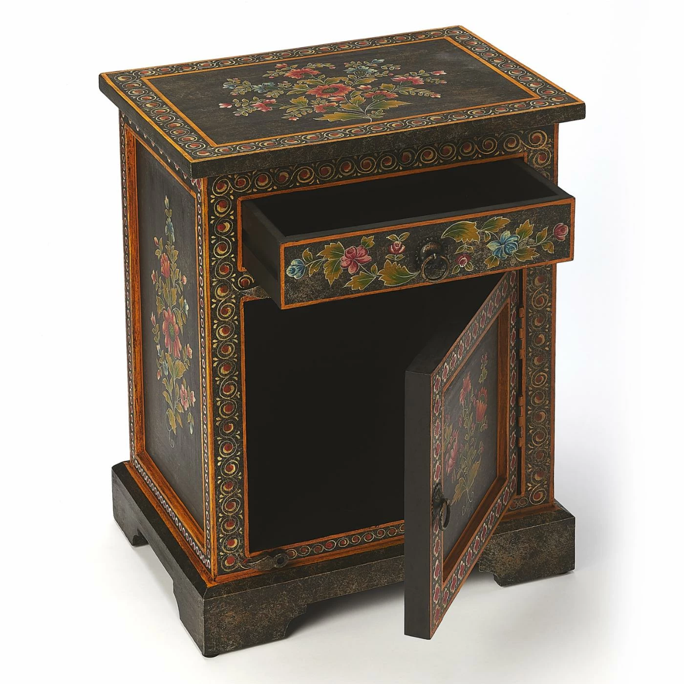 Cheap π Fully Assembled Accent Cabinets & Decorative Chests Butler Specialty Bihar Hand Painted Accent Chest β - Image 4