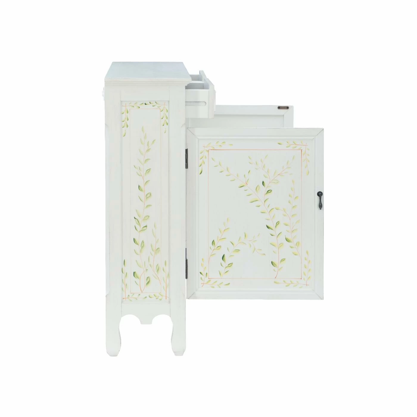 Best Sale 🎉 Fully Assembled Accent Cabinets & Decorative Chests Powell Hand Painted 2 Door Console - White ⌛ - Image 5