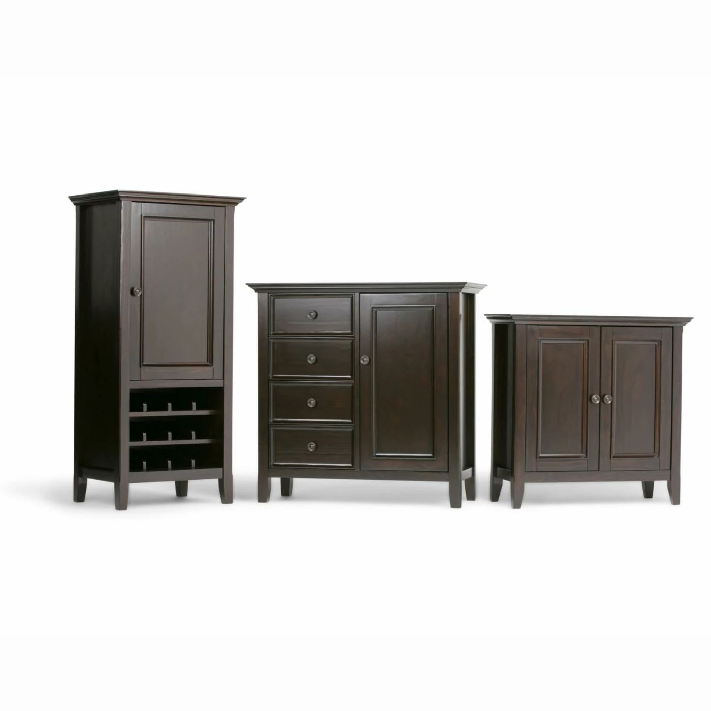 Cheapest 👍 Brooklyn & Max Assembly Required Accent Cabinets & Decorative Chests Brooklyn + Max Washington Pine Wood 2 Door Storage Cabinet 😀 - Image 5